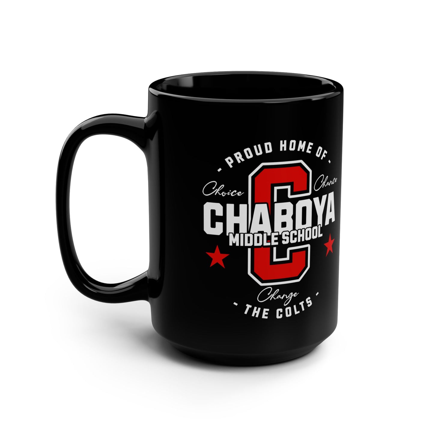 Chaboya Middle School Collegiate Mug, 15oz - Black