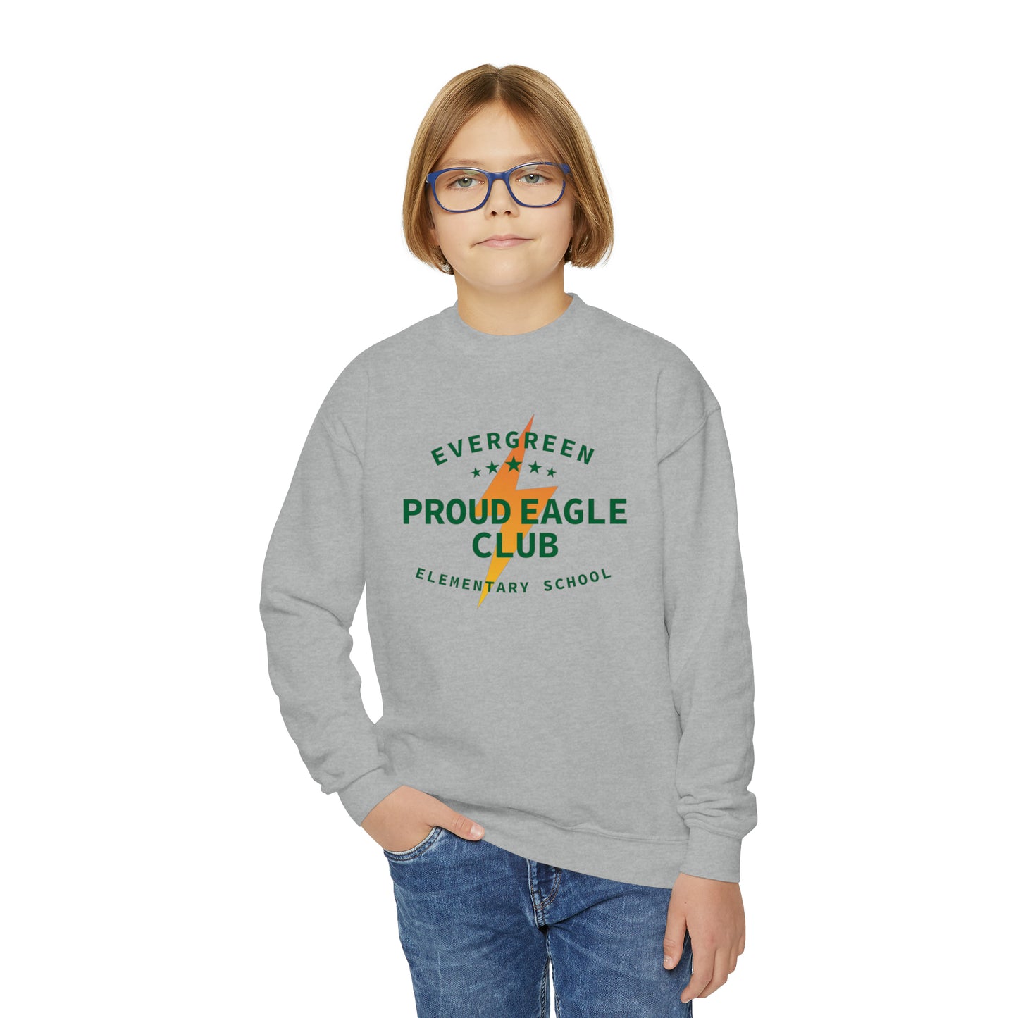 EV Proud Eagle Club Crewneck - Youth