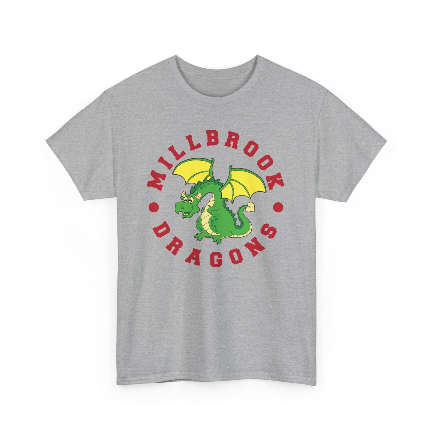 Millbrook Dragons Mascot Unisex Heavy Cotton Tee - Adult