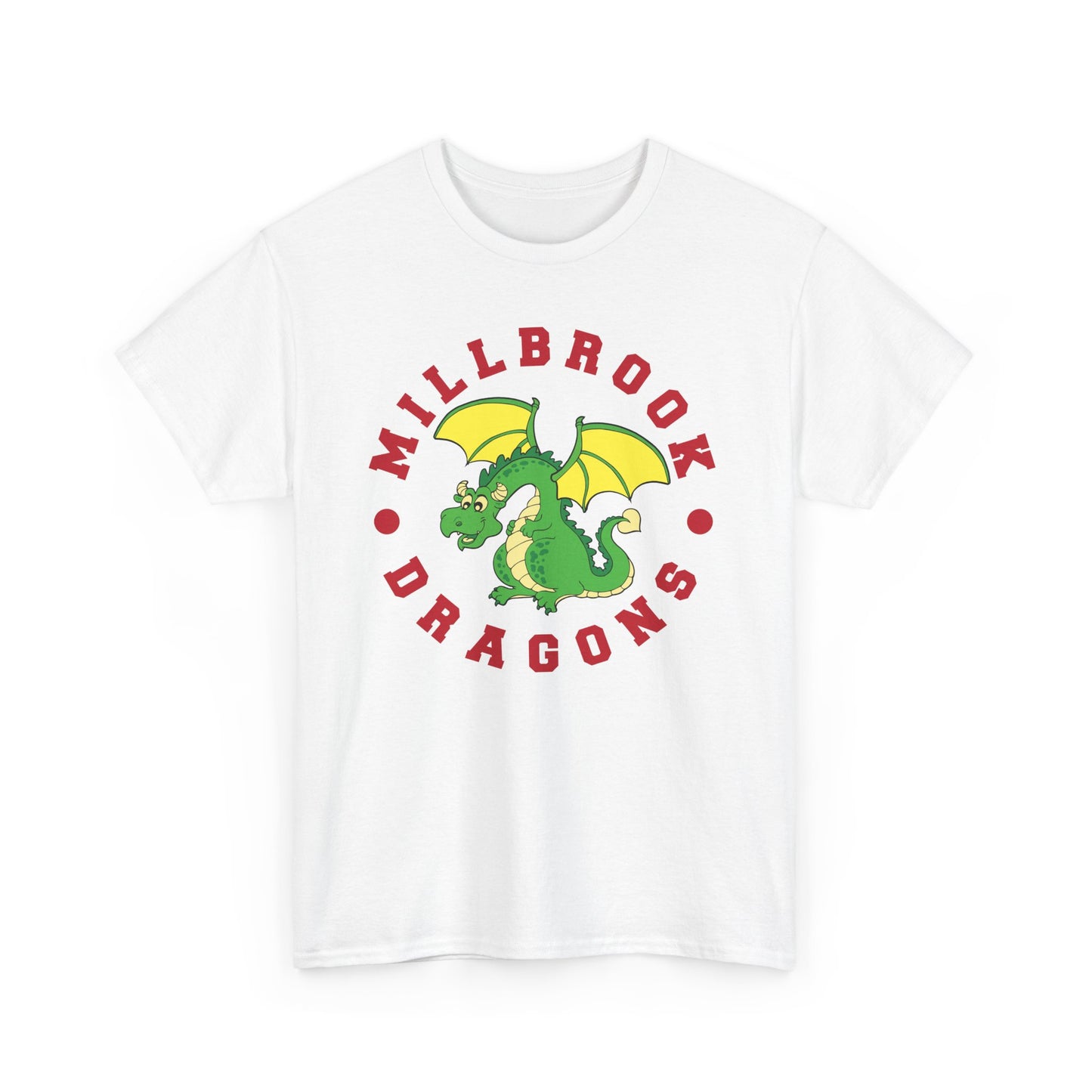 Millbrook Dragons Mascot Unisex Heavy Cotton Tee - Adult