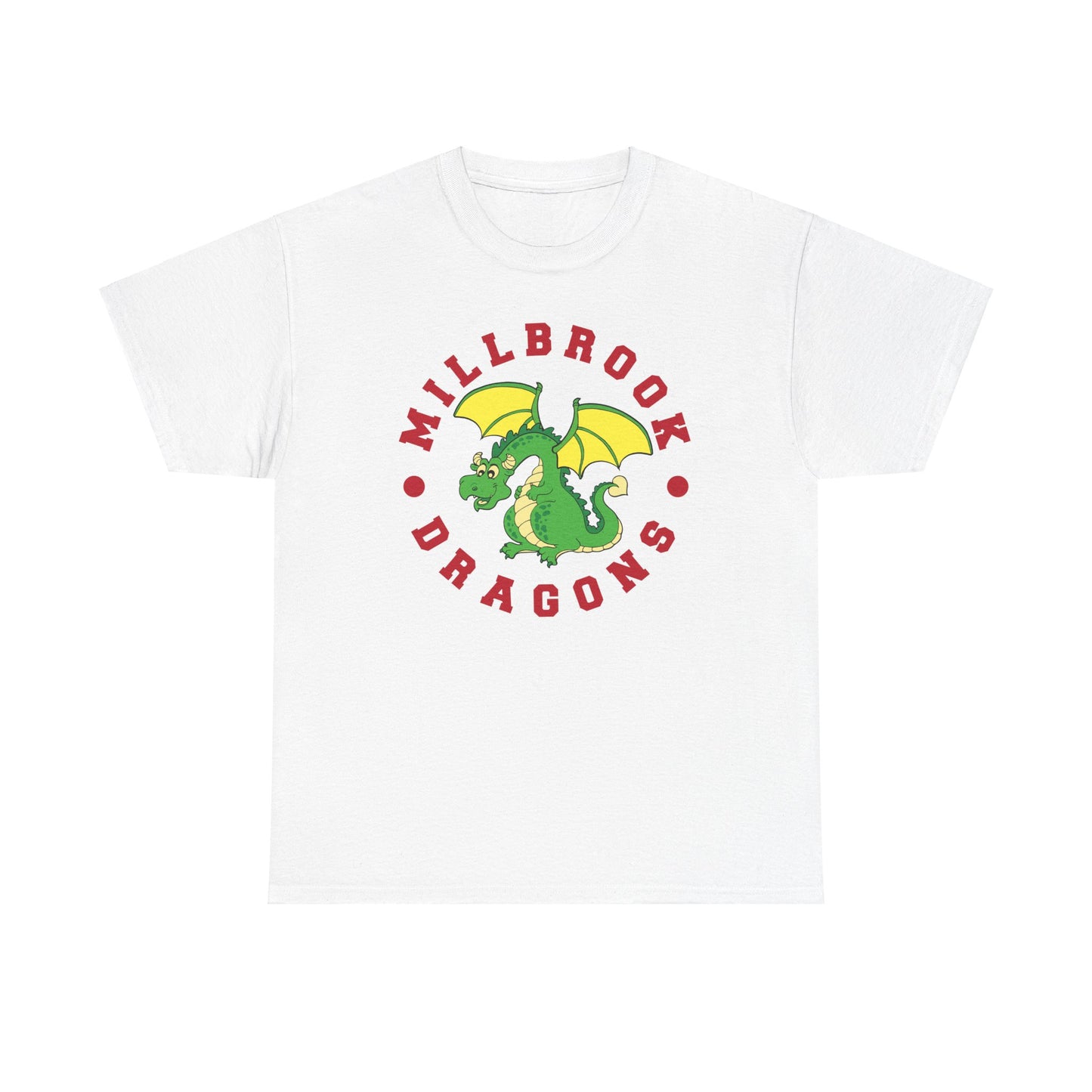 Millbrook Dragons Mascot Unisex Heavy Cotton Tee - Adult
