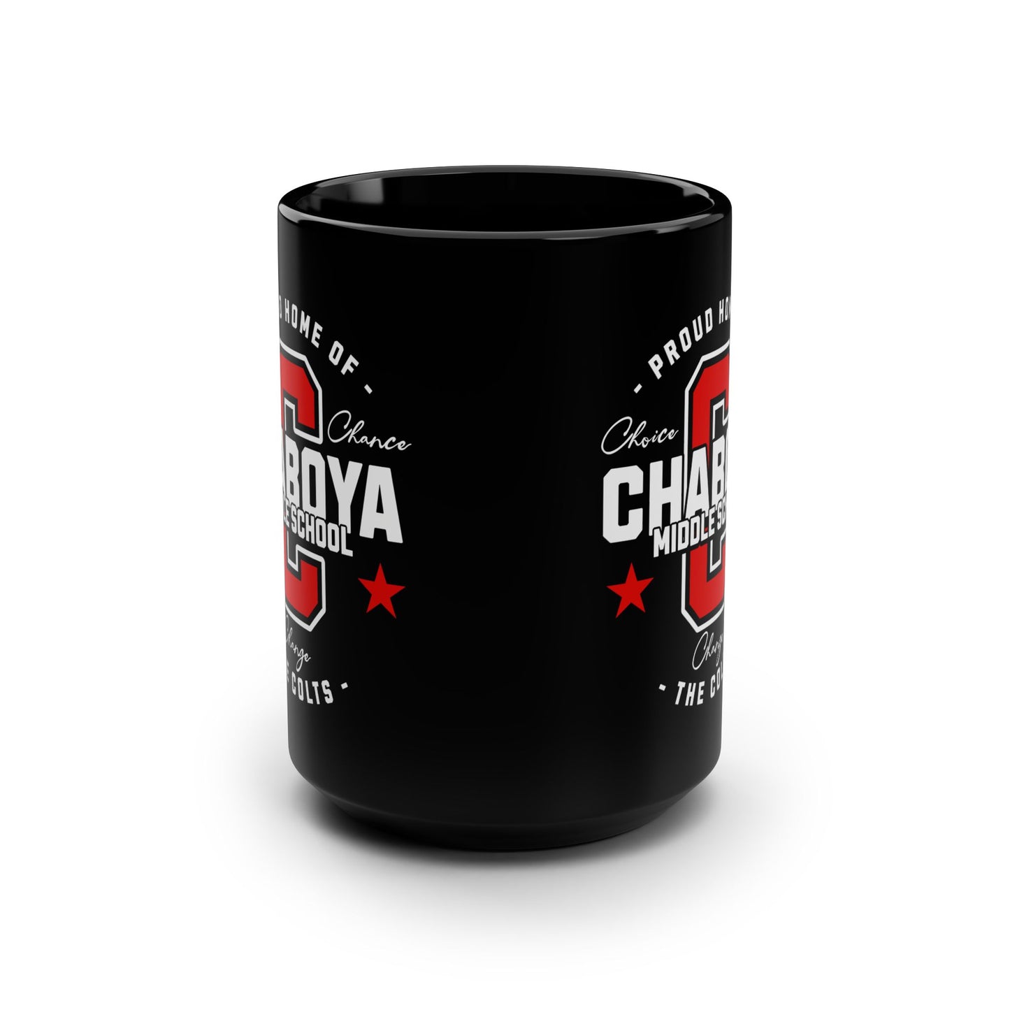 Chaboya Middle School Collegiate Mug, 15oz - Black