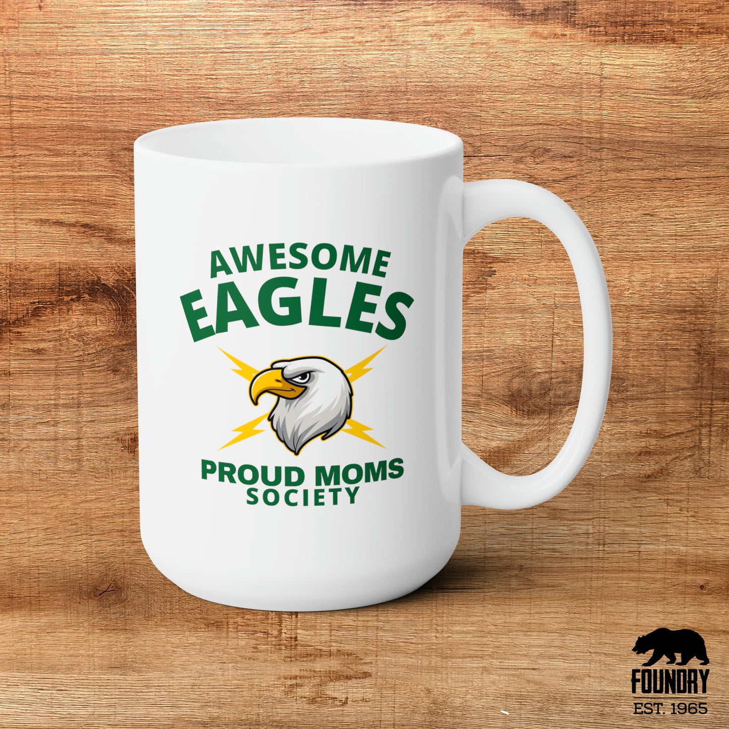 Awesome Eagles Proud Moms Society - Ceramic Mug 15oz