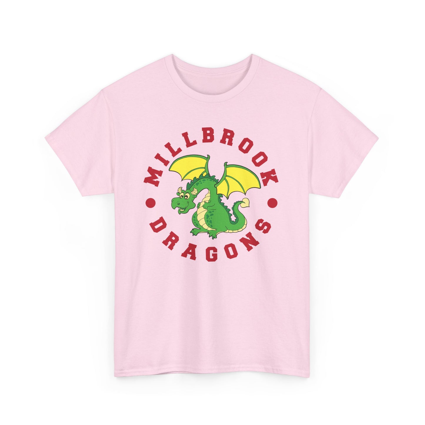 Millbrook Dragons Mascot Unisex Heavy Cotton Tee - Adult