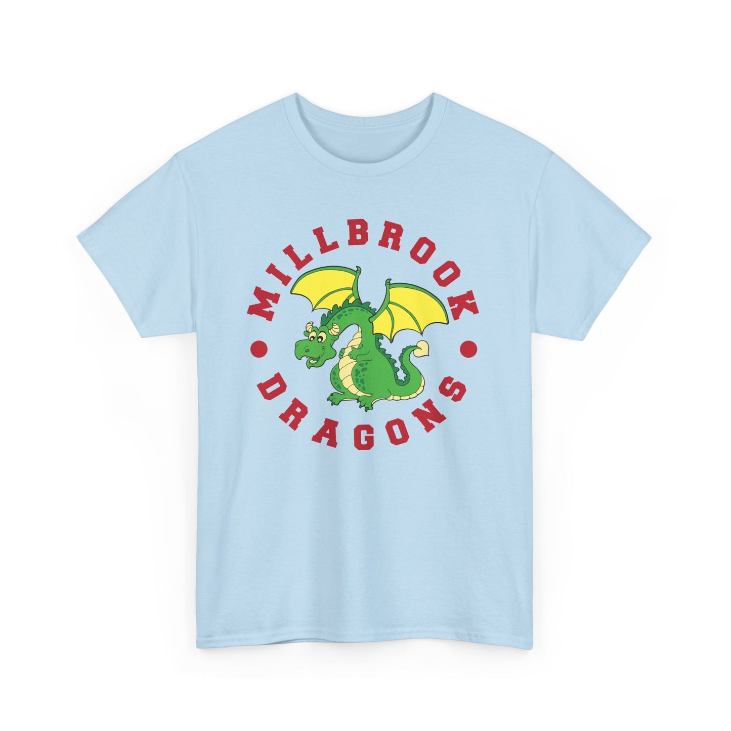 Millbrook Dragons Mascot Unisex Heavy Cotton Tee - Adult
