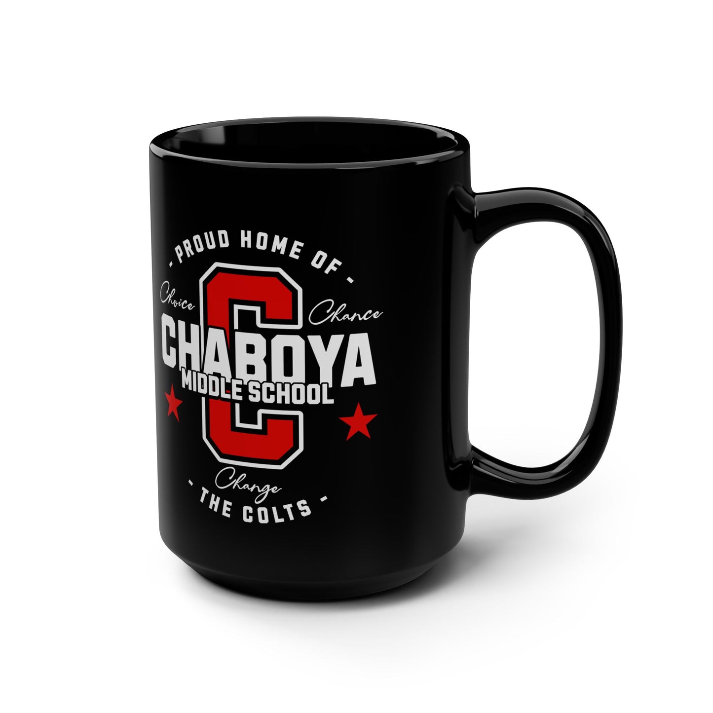 Chaboya Middle School Collegiate Mug, 15oz - Black