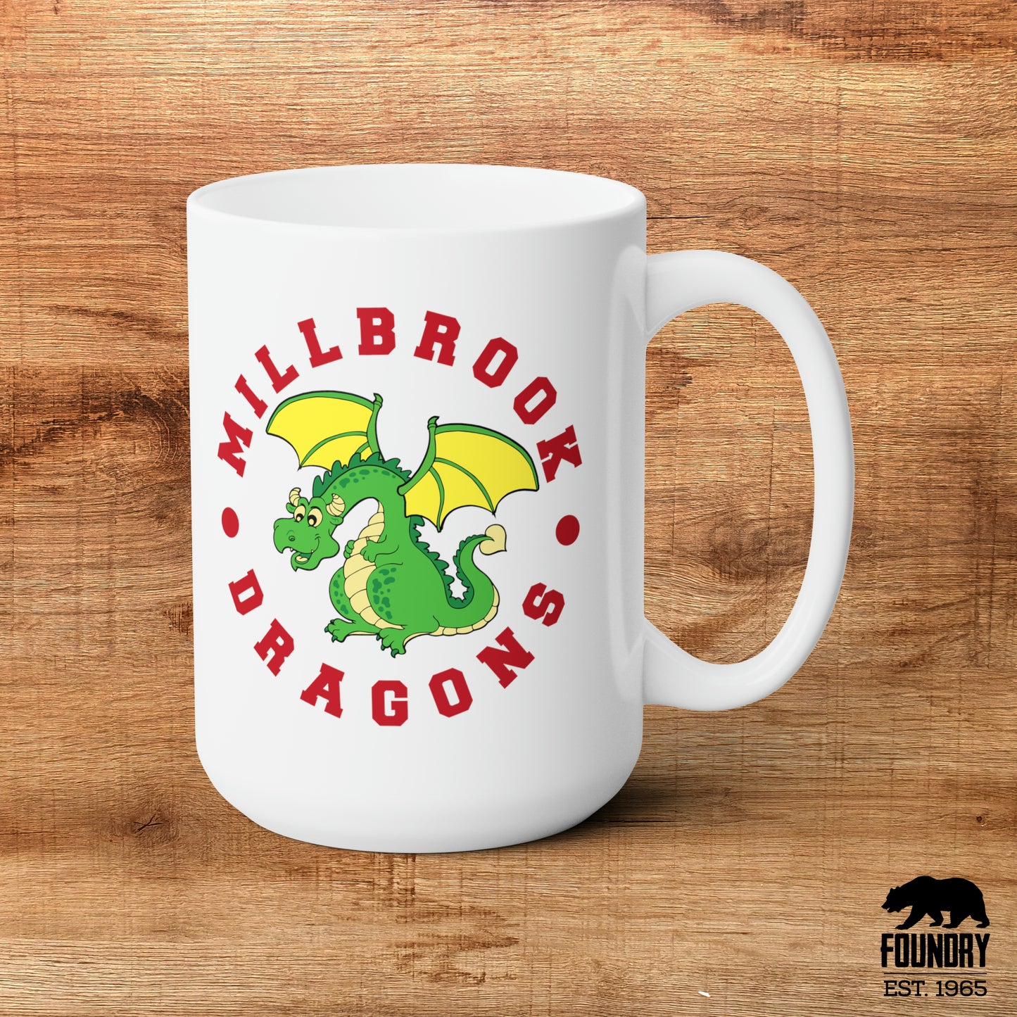 Millbrook Dragons Mascot - Ceramic Mug 15oz
