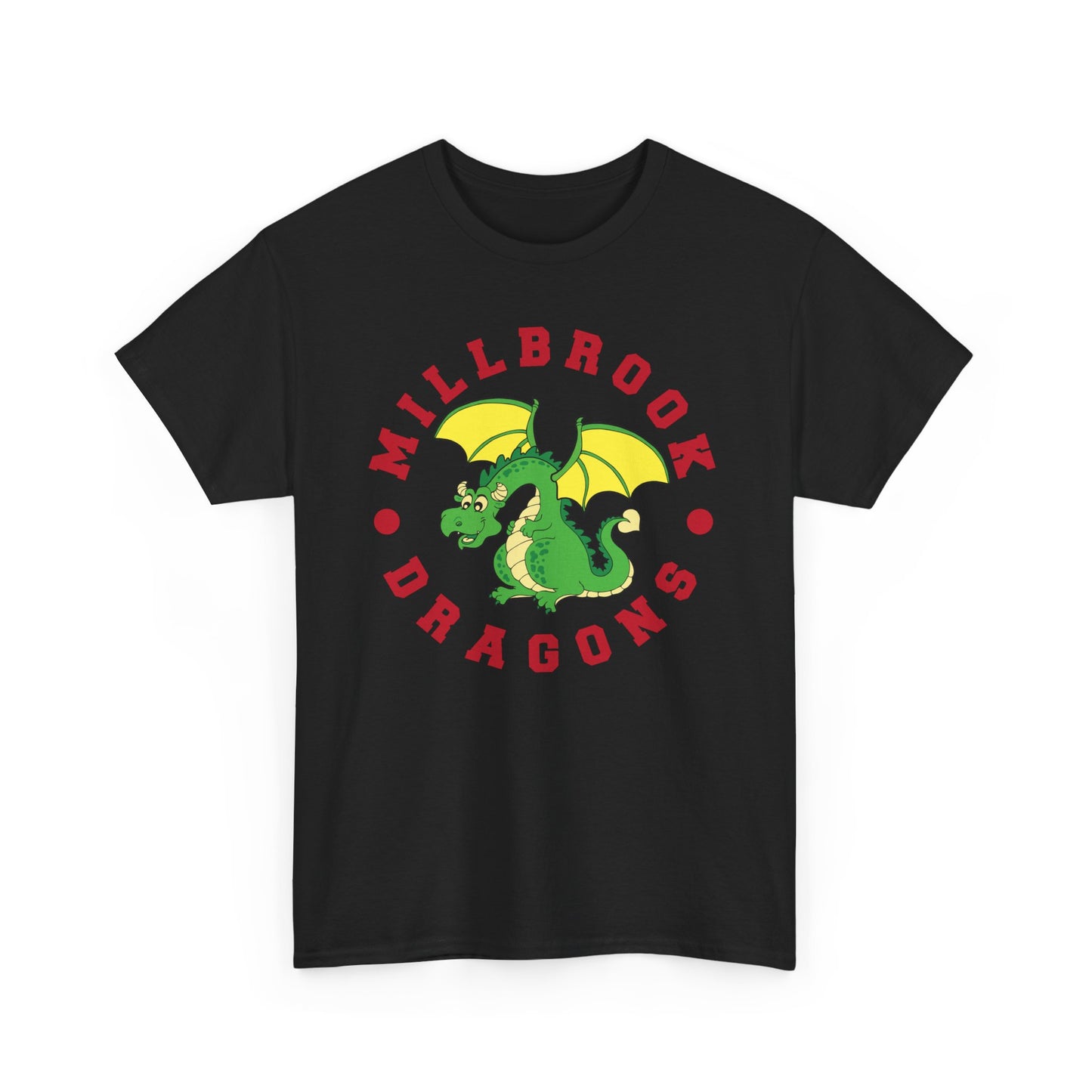 Millbrook Dragons Mascot Unisex Heavy Cotton Tee - Adult