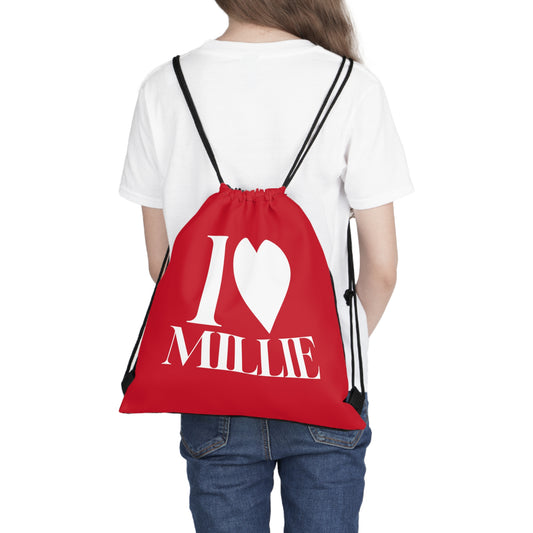 I Love Millie - Drawstring Bag