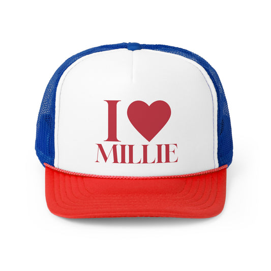 I Love Millie Trucker Cap