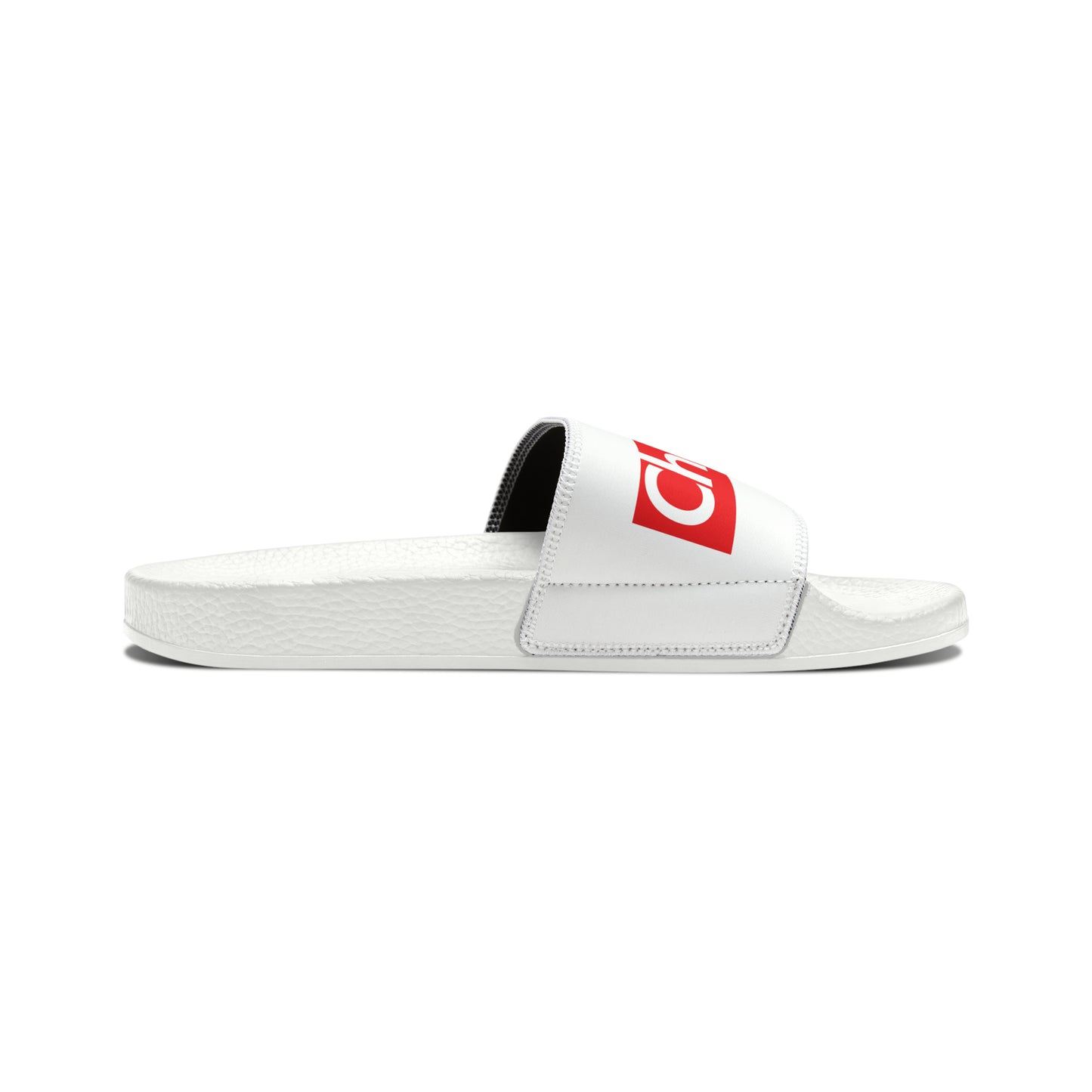 Chaboya Wordmark Youth PU Slide Sandals