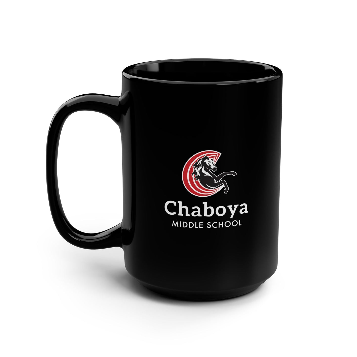 Chaboya Middle School Staff Logo Mug, 15oz - Black