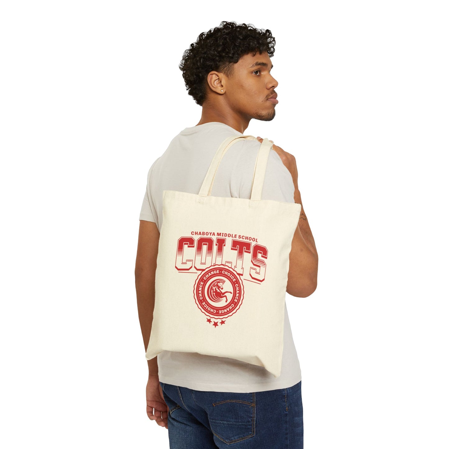 Chaboya Middle School Cotton Canvas Tote Bag - School Spirit
