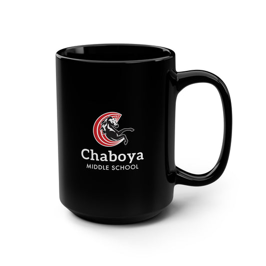 Chaboya Middle School Staff Logo Mug, 15oz - Black