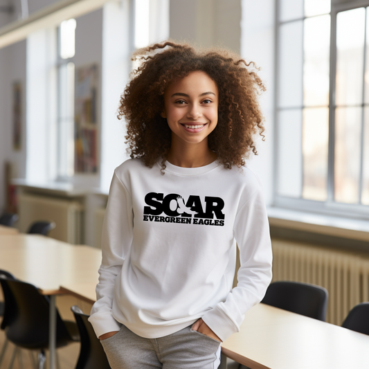 SOAR Evergreen Elementary Crewneck - Adult