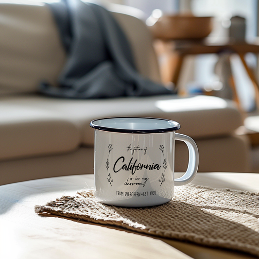 The Future Of California Is In My Room - Enamel Camp Cup
