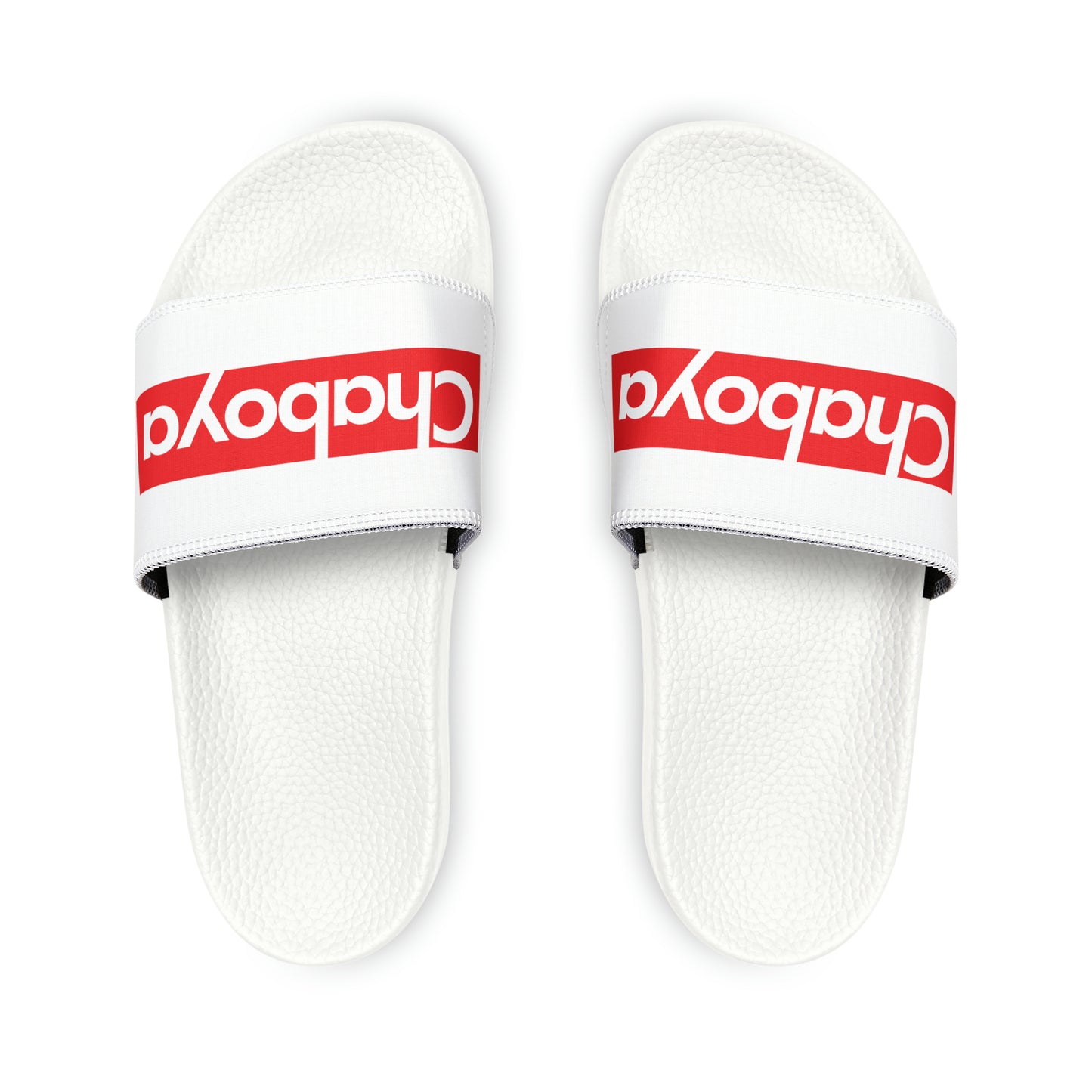 Chaboya Wordmark Youth PU Slide Sandals