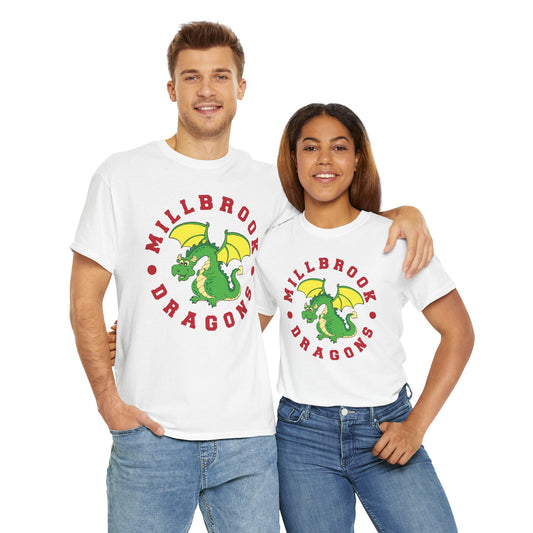 Millbrook Dragons Mascot Unisex Heavy Cotton Tee - Adult