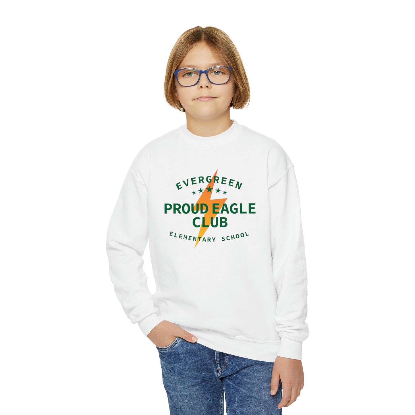 EV Proud Eagle Club Crewneck - Youth