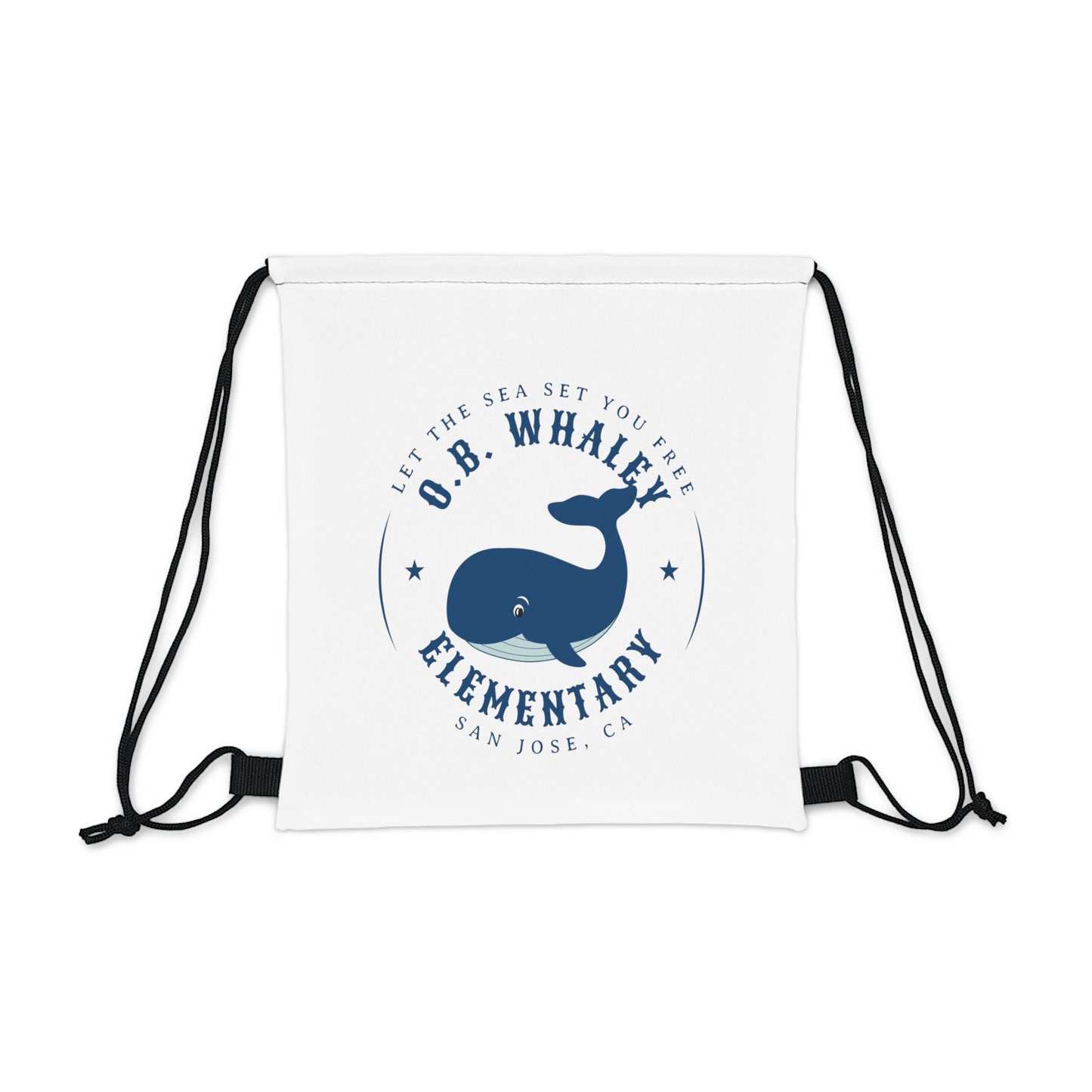 O.B. Whaley Let The Sea Set You Free - Drawstring Bag