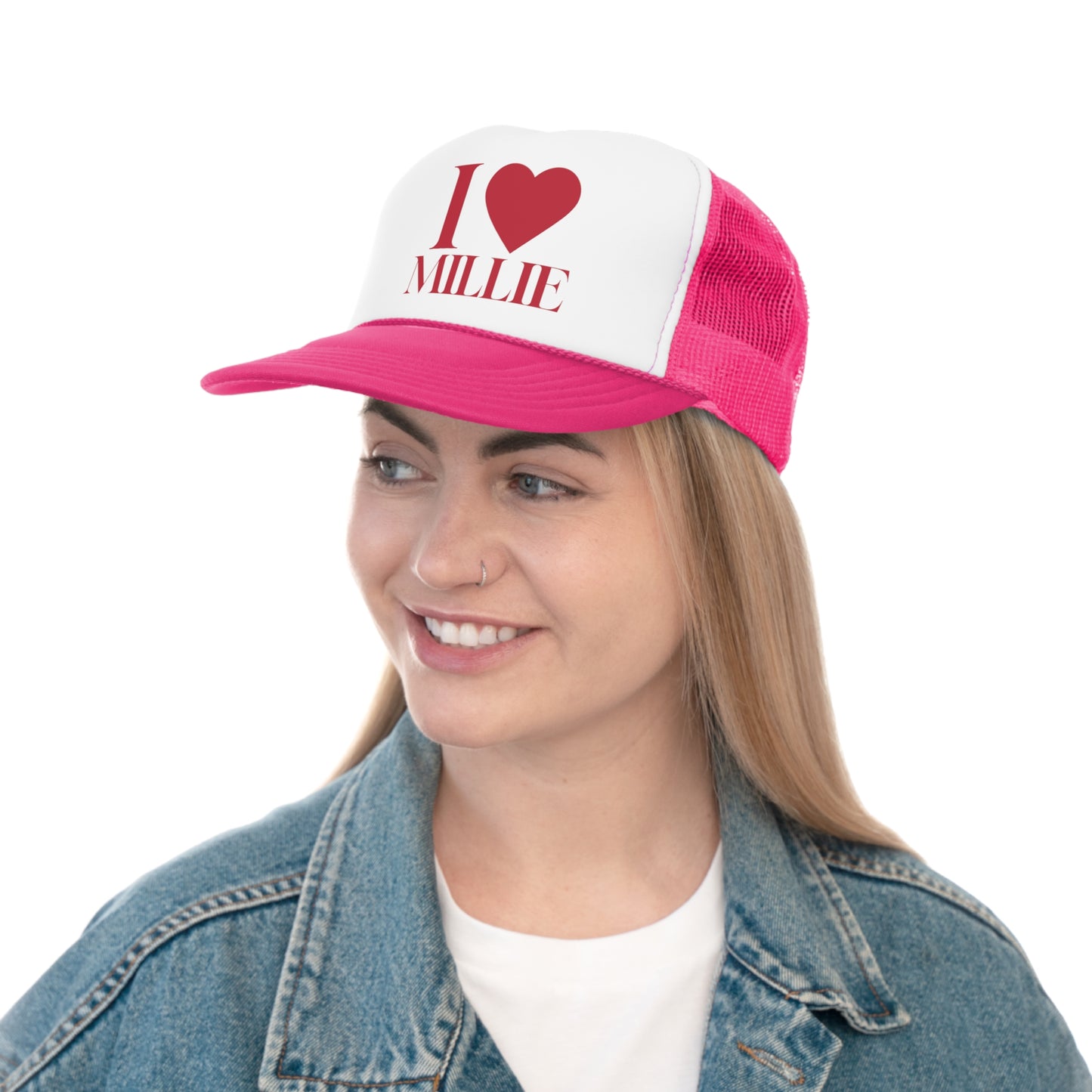 I Love Millie Trucker Cap