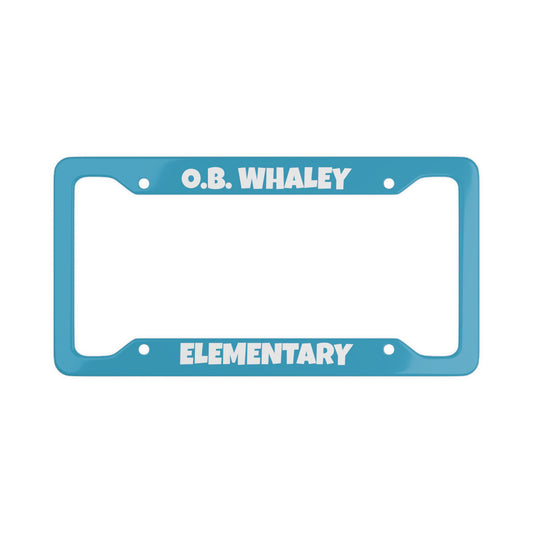 O.B. Whaley Elementary License Plate Frame