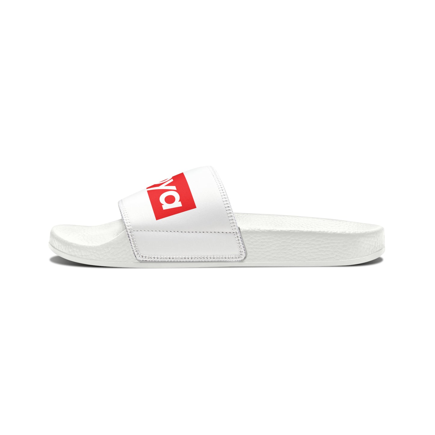 Chaboya Wordmark Youth PU Slide Sandals