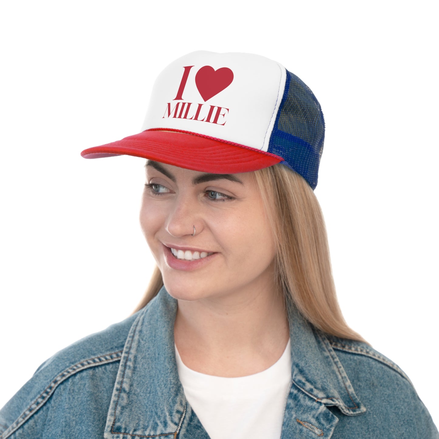 I Love Millie Trucker Cap