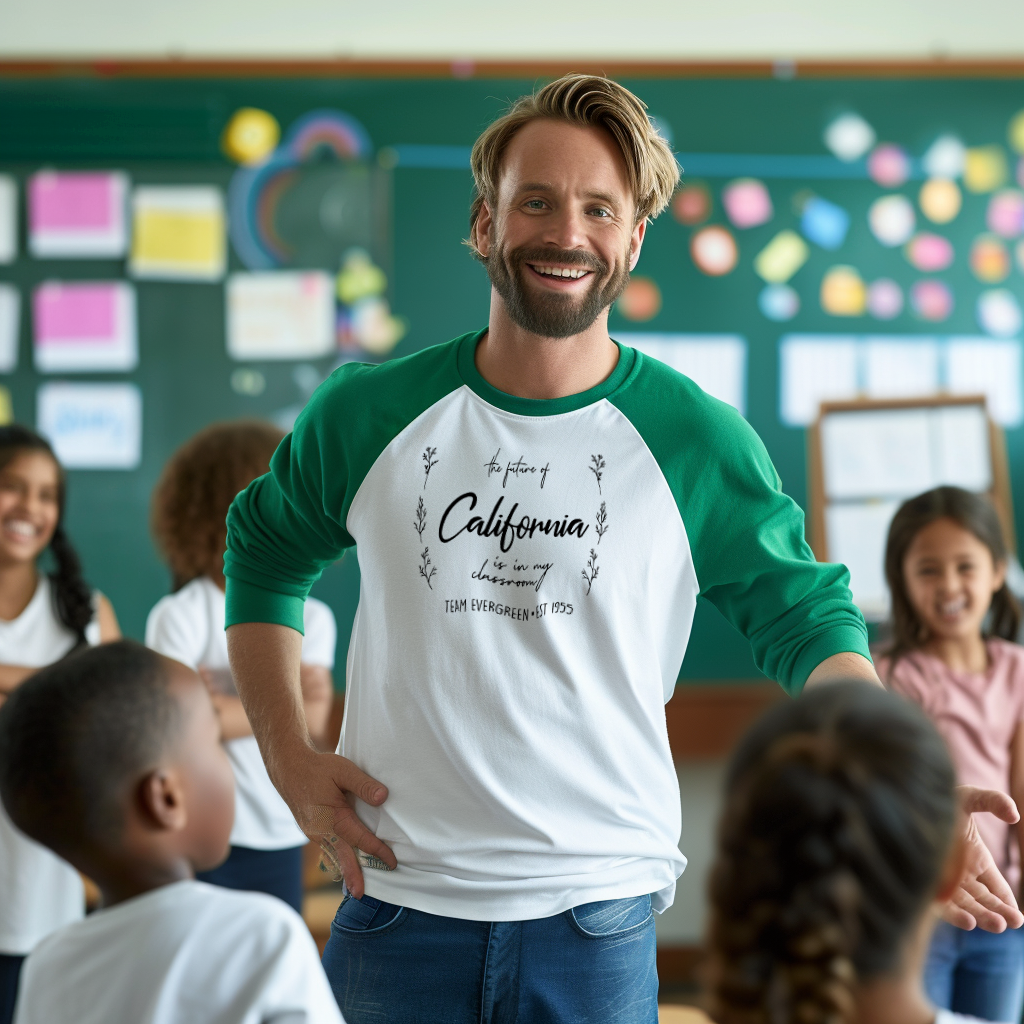 The Future Of California - Baseball Tee - Adult